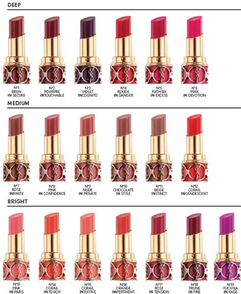 ysl lipstick america|ysl lipstick color chart.